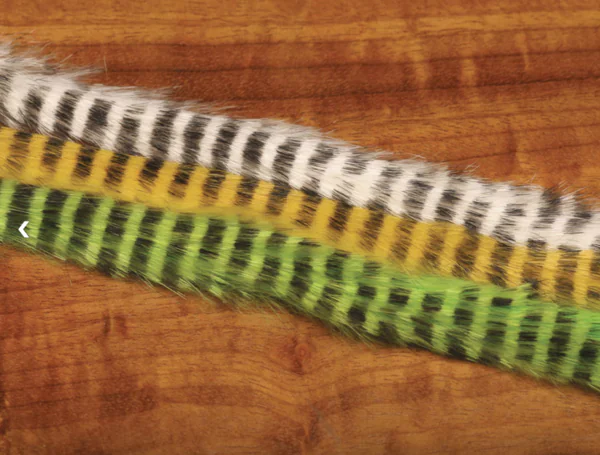Hareline Black Barred Magnum Rabbit Strips