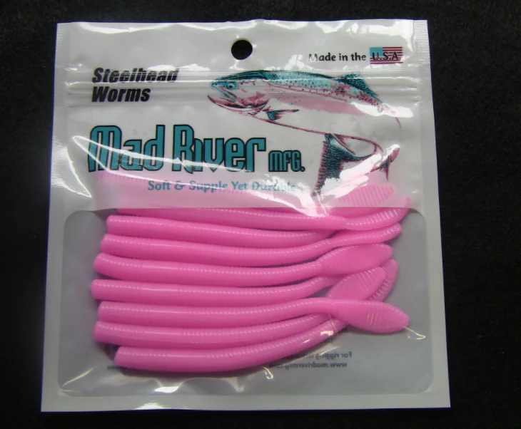 Mad River Steelhead Worms Single - 4″ Unscented