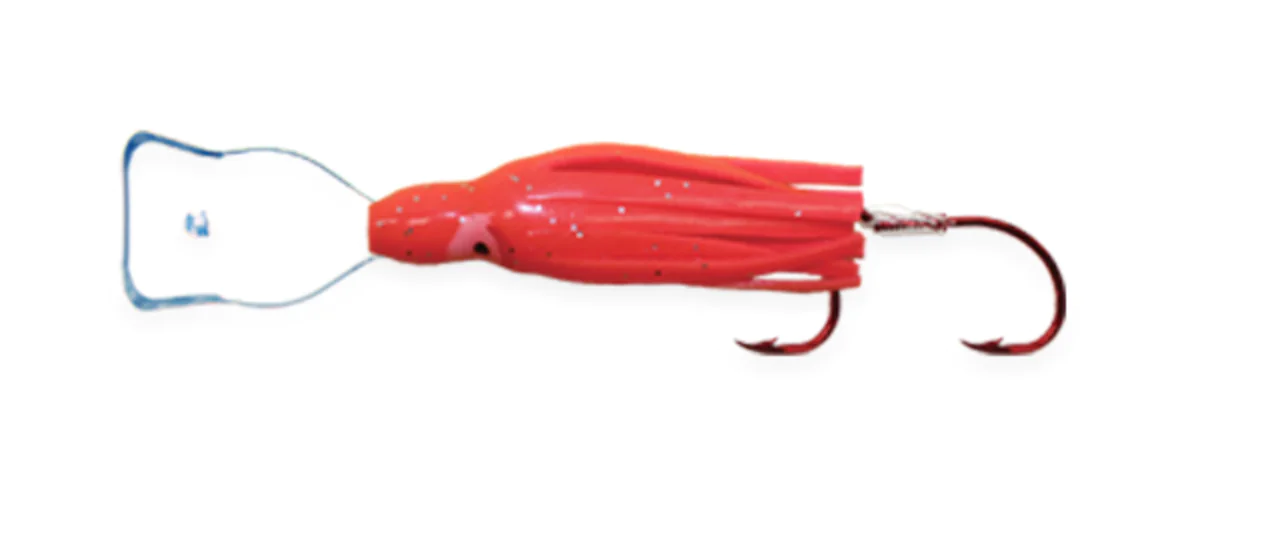 Mack's Lure 40550 Pee Wee Wiggle Hoochie Hot Pink Glow