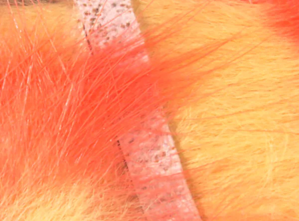 Hareline Crosscut Rabbit Flesh Strips Two Tone - Image 2