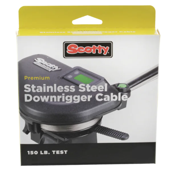Scotty Stainless Steel Downrigger Cable w/kit - 300ft - 1001k