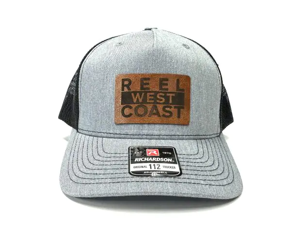 Reel West Coast Leather Patch Snapback Trucker Hat