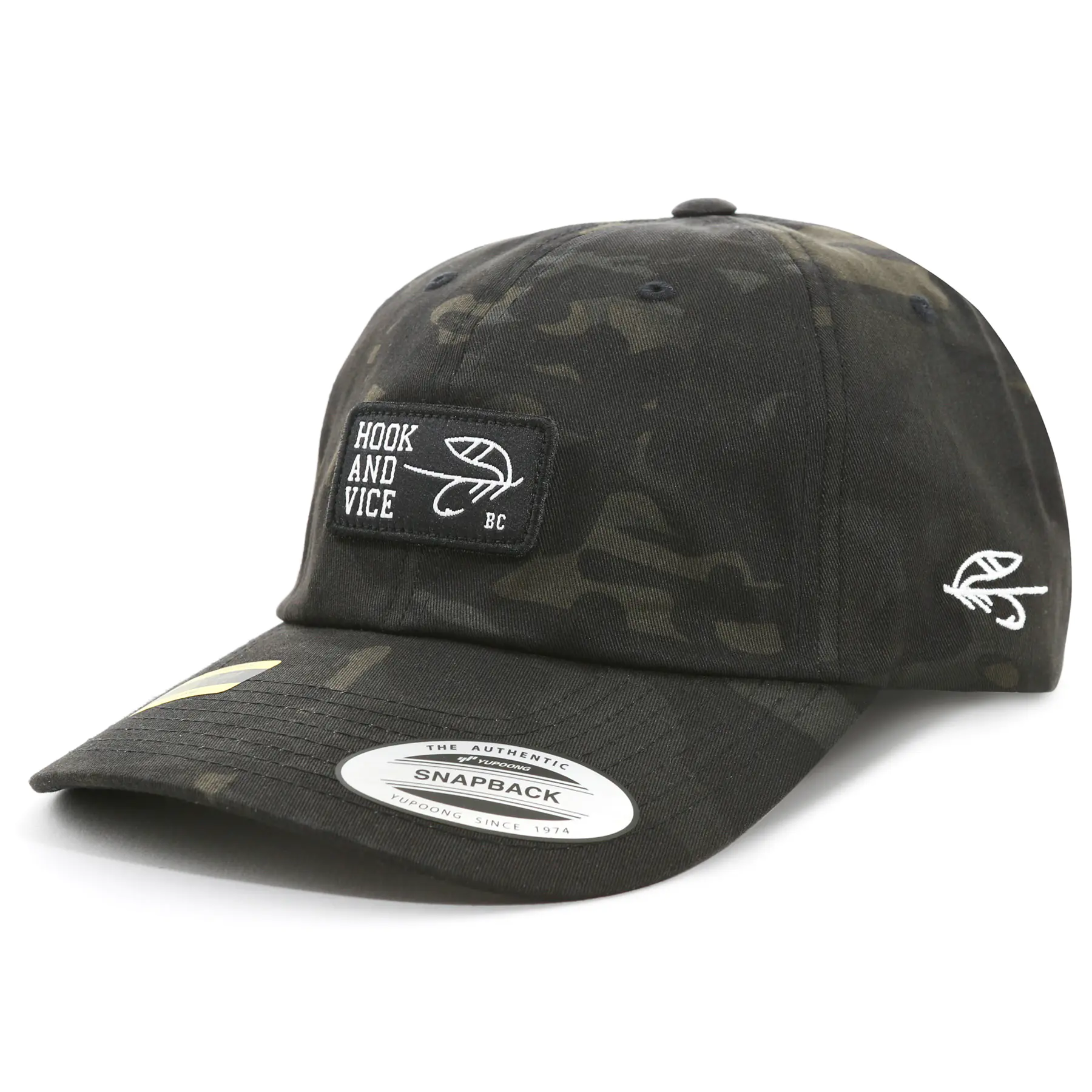 Hook and Vice Pro Model Hat - Camo Camper