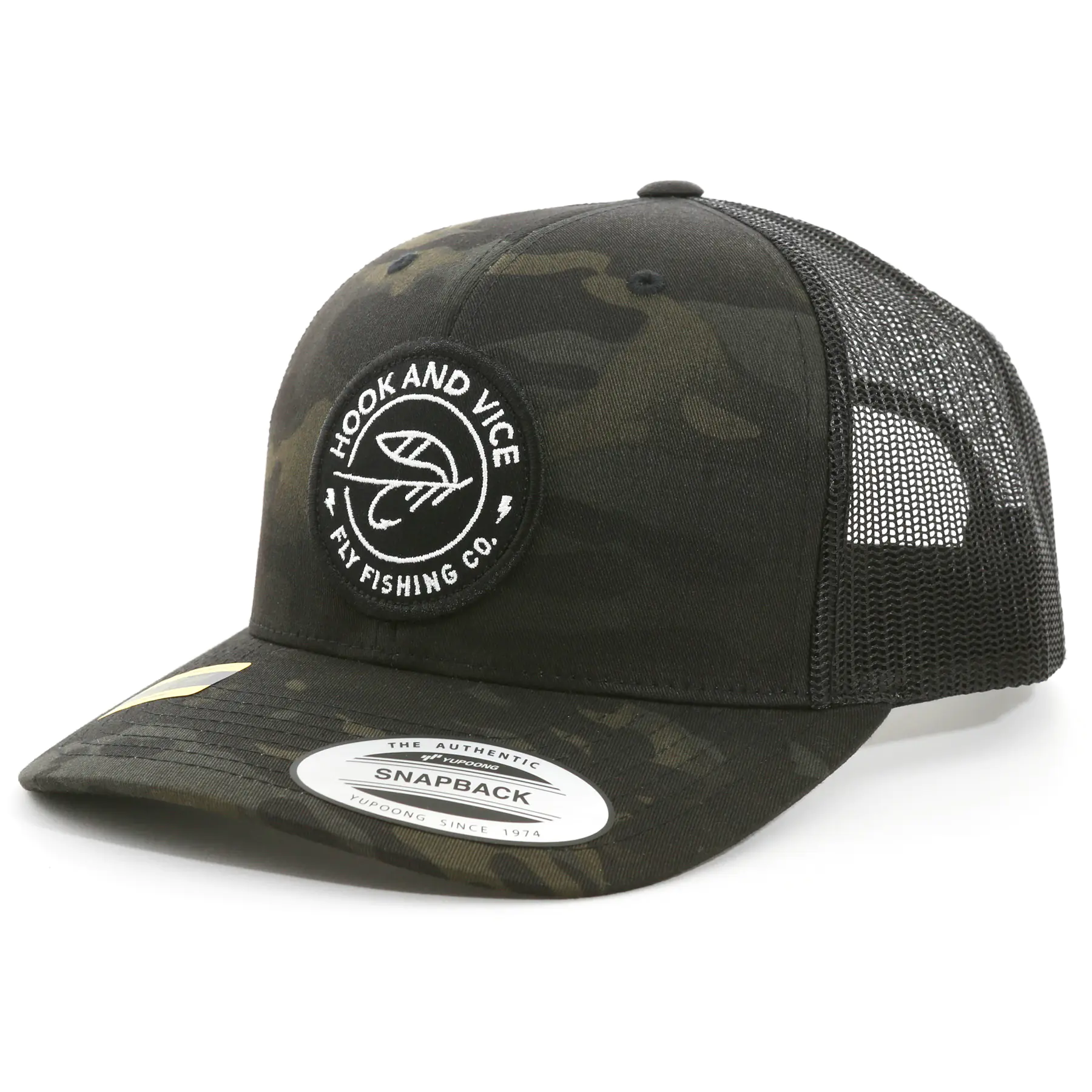 Hook and Vice Pro Model Hat - Camo Classic