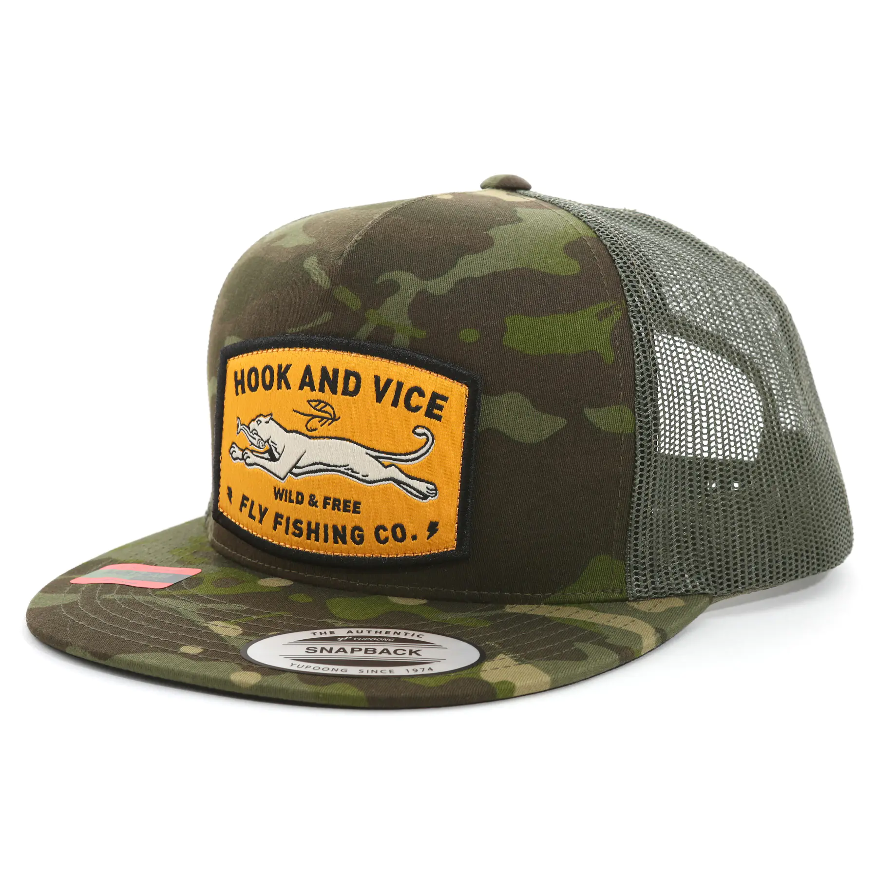 Hook and Vice Pro Model Hat - Cougar Camo