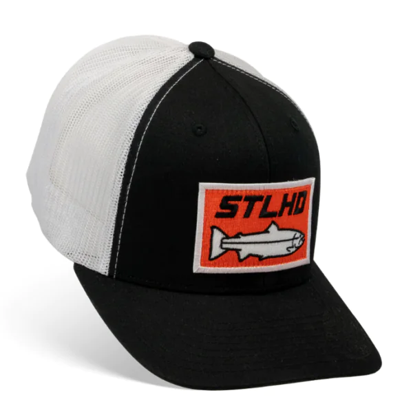 STLHD Standard White & Black Trucker Snapback Hat