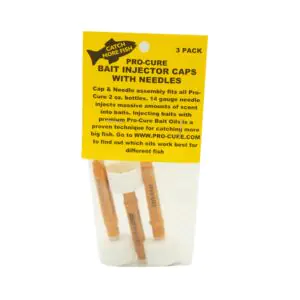 Pro-Cure Bait Injector Caps w/Needles - 3pk