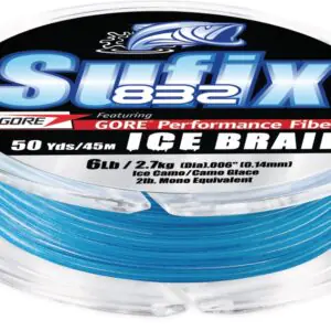Sufix 832 Ice Braid Fishing Line - 50 yd spool